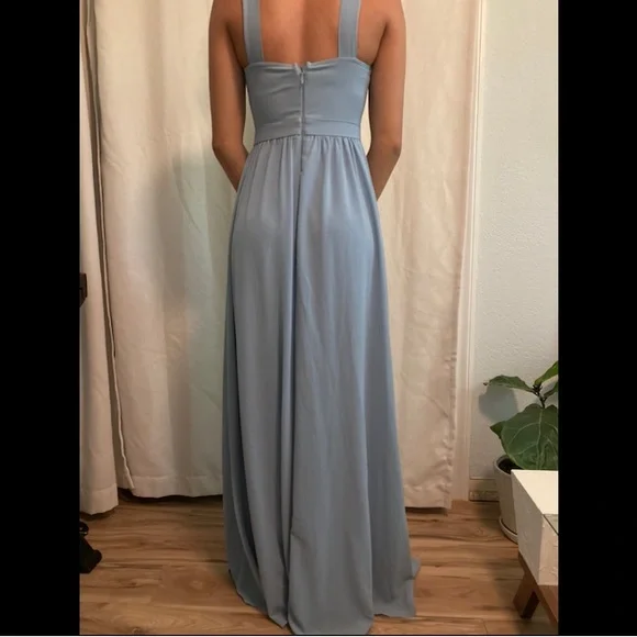 Air of Romance Light Blue Maxi Dress - LULU’S - Picture 2 of 4